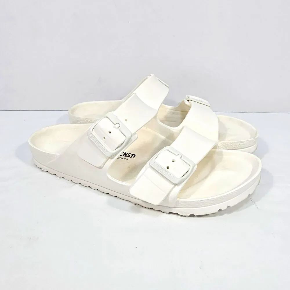 Birkenstock Arizona EVA White Waterproof Double Buckle Slide Sandals EU41 L10 M8